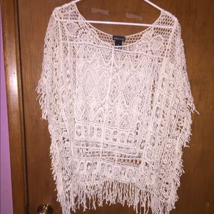 Off white crochet top